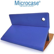 Microcase Samsung Galaxy Tab S6 Lite P610 Sleeve Serisi Mıknatıs Kapaklı Standlı Kılıf - Saks Mavi