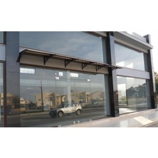 Yapısan Tf Standart 1.10 Kapı Üstü Pratik Sundurma 100 x 100 cm Ant. Gri Ayak 3mm Pmma Levha