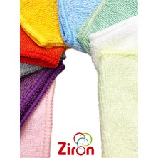 Ziron Mikrofiber Kalın Dokulu Temizlik Bezi Gökkuşağı 40X40 ( 9 Bez Bir Arada )