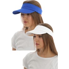 Elif İç Giyim Uv Koruyuculu Unisex Siperlikli Tenisci Şapka 2'li Set