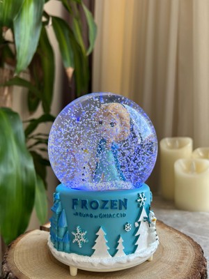 Nesever Büyük Boy Frozen Kar Küresi Işıklı Müziklipüskürtme Motorlu