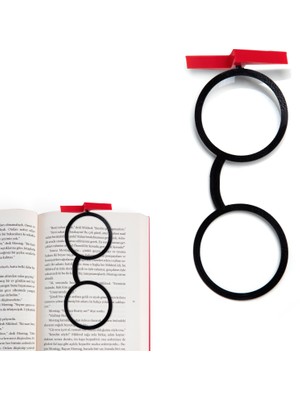 Bcoverart 3D Ayraç Kırmızı Siyah Harry Potter Gözlük Tasarımı ile Eğlenceli Okuma Deneyimi