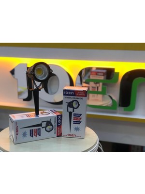 10en 7W Kazıklı Çim Armatürü Yeşil 5 Adet