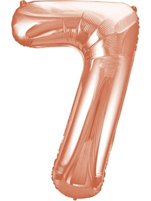 Bal10 Dünyası Folyo Balon 34 Inç  80 cm 7 Rakam Rose Gold