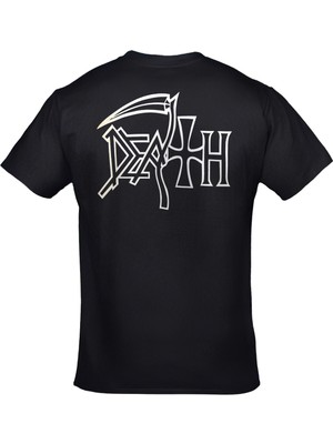 Orijin Tekstil Death - The Sound Of Perseverance Unisex Ön Arka Baskılı Siyah Tshirt