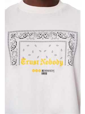 Ghetto Off Limits Trust Nobody White T-Shirt