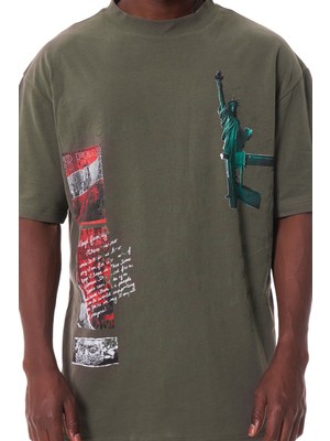 Ghetto Off Limits Enjoy Your Freedom Khaki T-Shirt