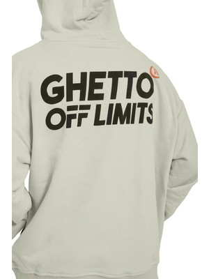 Ghetto Off Limits Arka Logo Baskılı Hoodie