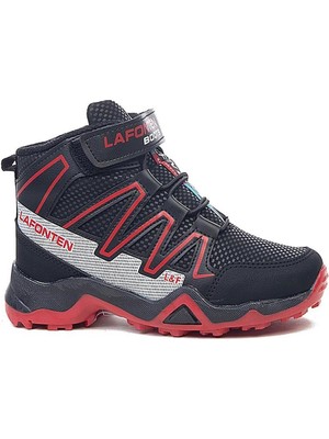 Demdem-Oz Lafonten M128 Siyah Günlük Cilt Kız Çocuk Spor Bot Ayakkabı