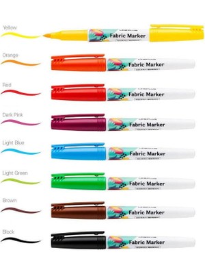 Lineplus Fabric Marker Kumaş Boyama Kalemi 8 Renk