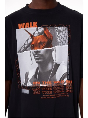 Ghetto Off Limits Wild Side Black T-Shirt