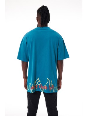 Ghetto Off Limits Hotter Than Hell Blue T-Shirt