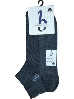 Beşiroğlu Grup 12 Çift Pamuk Karışık Renk Erkek Patik Çorap