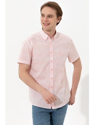 U.S. Polo Assn. Erkek Pudra Gömlek 50247599-VR042