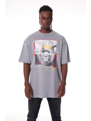 Ghetto Off Limits King Of Brooklyn Grey T-Shirt