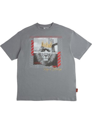 Ghetto Off Limits King Of Brooklyn Grey T-Shirt