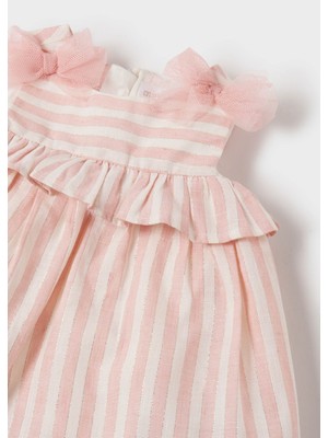 Mayoral Kız Bebek Yazlık Keten Elbise Set 1865