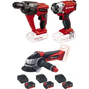 Te-Hd 18 Li Matkap Vidalama Te-Cı 18/1 Vidalama Te-Ag 18/115 Avuç Taşlama 3X4.0AH Akülü Set