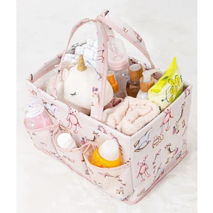 Baby Kullanımı Kolay Desenli Taşınabilir Bakım Çantası (Pembe)