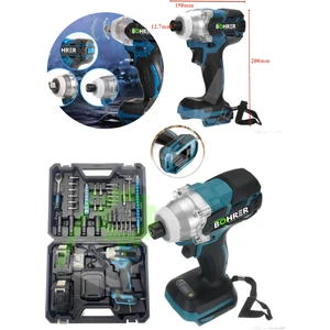 Pross Hummer Drill Çift Akülü 5000 Mah 58 Vf Bijon-Somun Sökme Vidalama Cırcırlı Full Matkap Seti