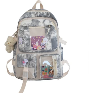 Sell Global Çok Bölmeli Aksesuarlı Sırt Çantası - Gri (Yurt Dışından)