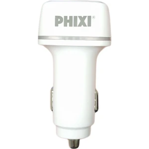 Universal QCC571W 2.4A 30 W Beyaz Çift Çıkışlı ve Akım Korumalı Qc 3.0 + Normal USB Çıkışlı Araç Çakmaklık Şarj Cihazı