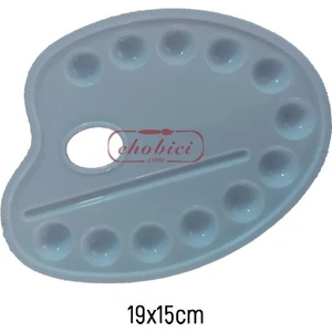 Plastik Palet Oval 19X15CM