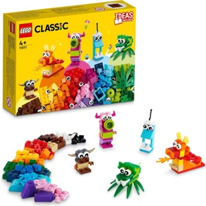 LEGO® Classic Yaratıcı Canavarlar 11017 - 4 Yaş ve Üzeri için 5 Canavar Mini Modeli İçeren Oyuncak Yapım Seti (140 Parça)