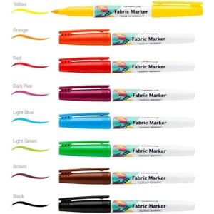Fabric Marker Kumaş Boyama Kalemi 8 Renk