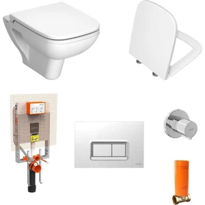Vitra S20 Rimex Kanalsız Asma Klozet Soft Kapak +Vitra Gömme Rezervuar 800-1868 (Set)