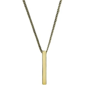 Ck Mn Dikdörtgen Uçlu Küba Zincirli Paslanmaz Çelik Kolye 50 cm