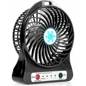 Anycast Vantilatör  Masaüstü Şarjlı Fan  Siyah