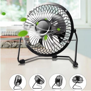 Anycast Soğutucu Serinletici Pervaneli Masaüstü Küçük Ayaklı Vantilatör Klima USB Fan Metal Fan