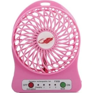 Anycast Vantilatör  Masaüstü Şarjlı Fan   Pembe