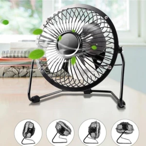 Masa Üstü USB Fan Soğutucu Vantilatör Klima Metal Serinletici Fan