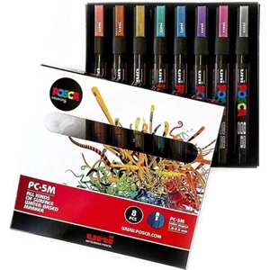 Posca Pc-5m Markör 8'li Paket Metalik Renkler