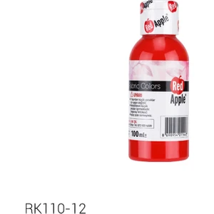Red Apple  Kumas Boyası 100 ml Kırmızı  RK110-12