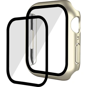 xPhone Store Ektroplating Mat Her Şey Dahil Pc + Temperli Gl Watch Case Apple Watch S 7 45 mm. (Yurt Dışından)