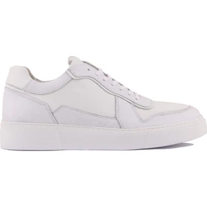 Sail Lakers - Beyaz Deri Bağcıklı Erkek Sneaker