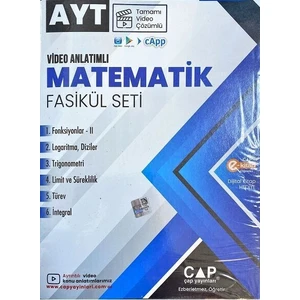 Çap Yayınları AYT Matematik Seti Tamamı Video Çözümlü (Kitap Noktası Mağazası)