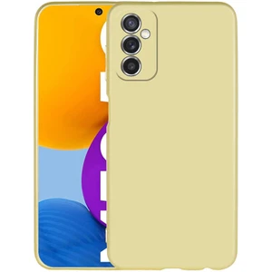 Tekno Grup Samsung Galaxy M52 Kılıf Kamera Korumalı Mat Premium Silikon Kılıf Gold