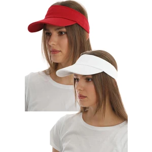 Elif İç Giyim Uv Koruyuculu Unisex Siperlikli Tenisci Şapka 2'li Set