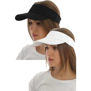 Elif İç Giyim Uv Koruyuculu Unisex Siperlikli Tenisci Şapka 2'li Set