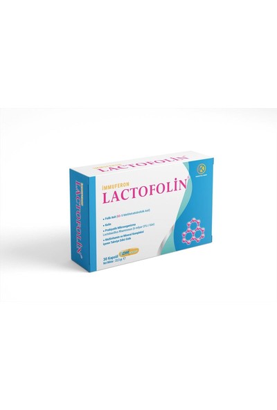 Kuazar İlaç Immuferon Lactofolin 30 Kapsül