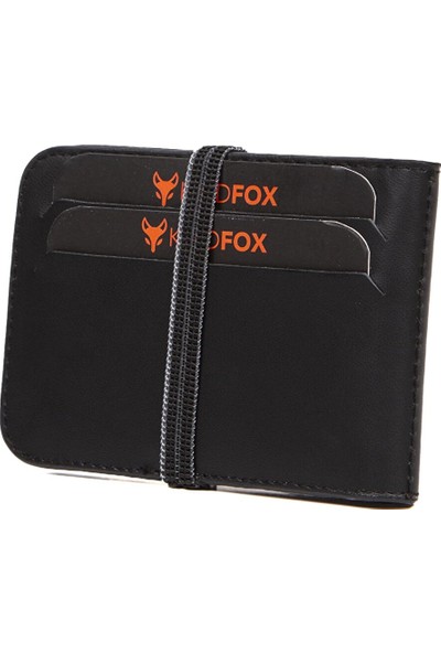 Kindfox %100 Gerçek Dana Derisi | Lastikli Unisex Kartlık | Cüzdan