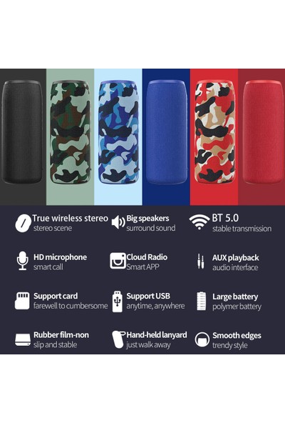 Zealot S51 Kırmızı Taşınabilir Bluetooth Hoparlör Dış (Yurt Dışından)