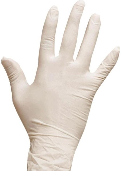 Tek Kullanımlık Lateks Beyaz Pudralı Large Muayne Eldiveni - 10 Adet 100'LÜ Paket / Koli fırsatları