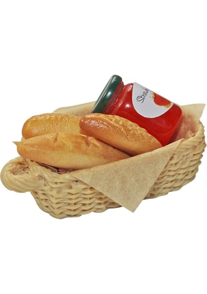 1:12 Kızlar Bebekler Sevimli Gıda Ekmek Sepeti Bebek Evi Dekor Için Set Set (Yurt Dışından)