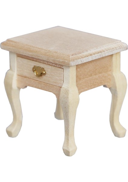 1/12 Dollhouse Yatak Odası Başucu Masa Ahşap Dıy Çocuk Odaları Çocuklar Için (Yurt Dışından)