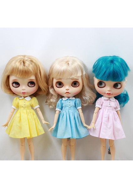 1/6 Bebek Giysileri Kıyafet 12 '' Blythe Azone Bjd Bebek Elbise Giyim Mavi Mavi (Yurt Dışından)